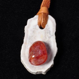 Elk Necklace with stone